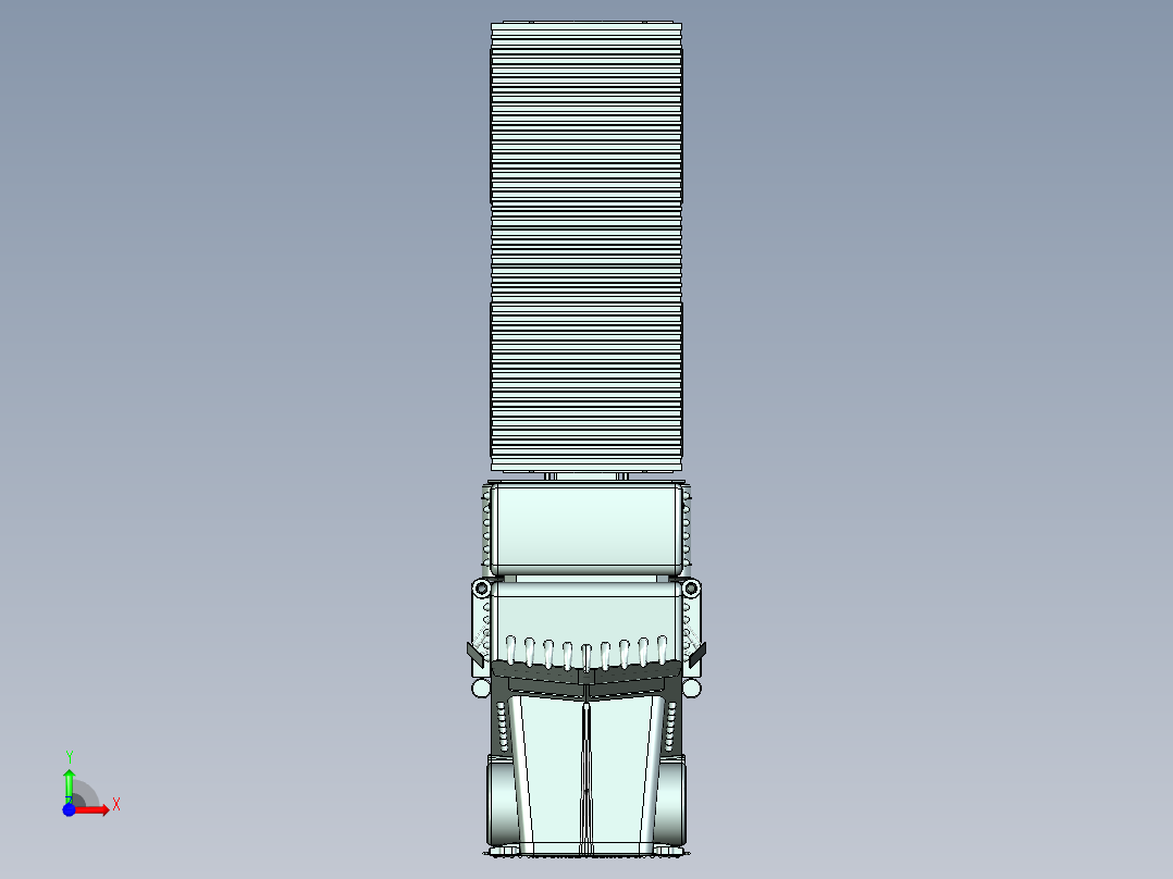 简易卡车模型3D图纸 STP格式前视图