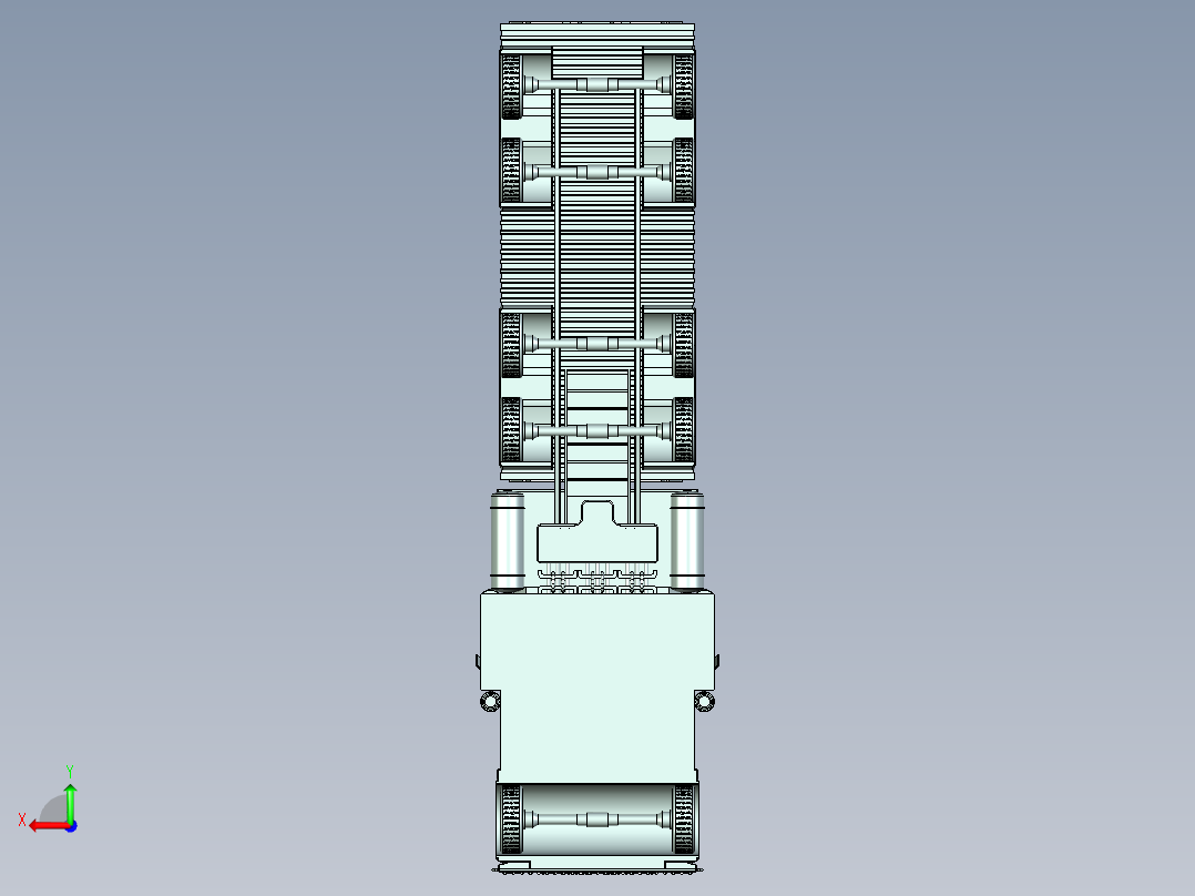 简易卡车模型3D图纸 STP格式后视图