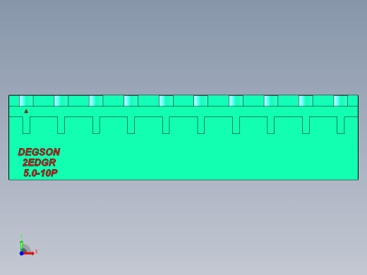 DEGSON 2EDG 系列 5.0mm 可插拔接线端子组-2EDGR-5.0-10P-14-00AH前视缩略图