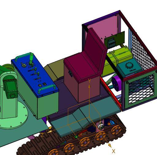 驾驶式操作臂采摘机器燃油小车缩略图