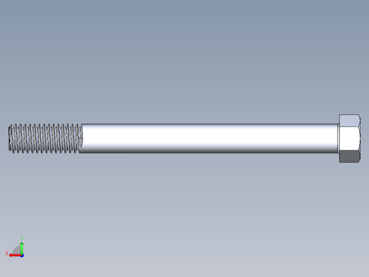 UNC 六角螺栓-Hex Bolt 0.4375-14 x 5后视缩略图