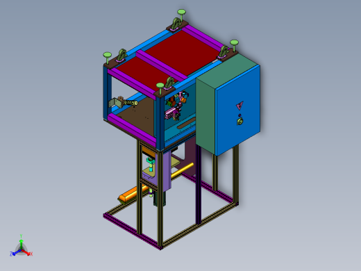 桌式导向气动缸冲床压机