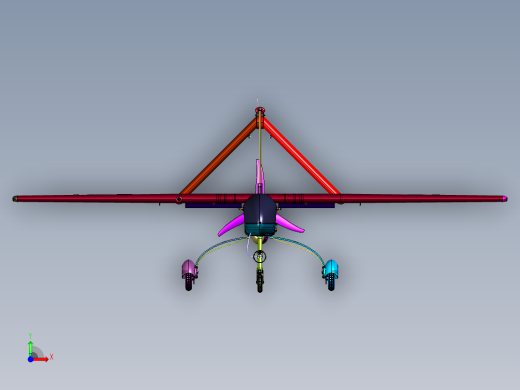 森林巡查固定翼无人机前视缩略图