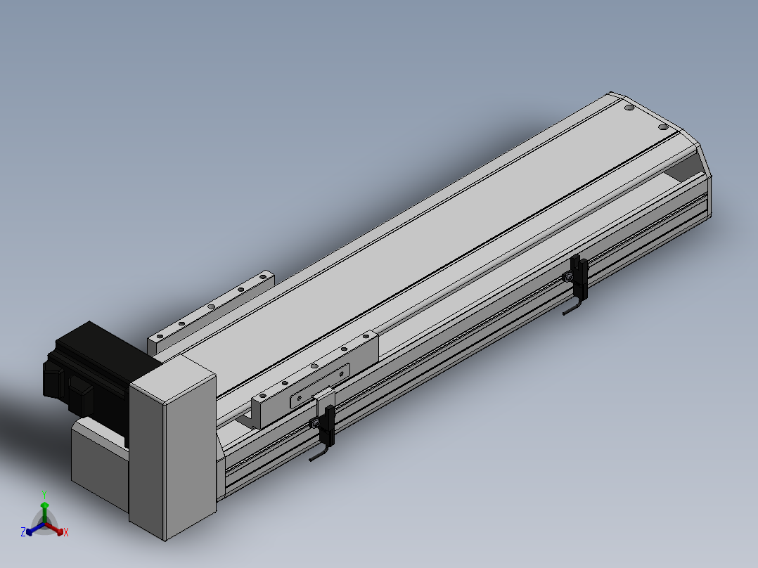 精密模组MT140-L110-300-RU-M40-C4正等轴测图
