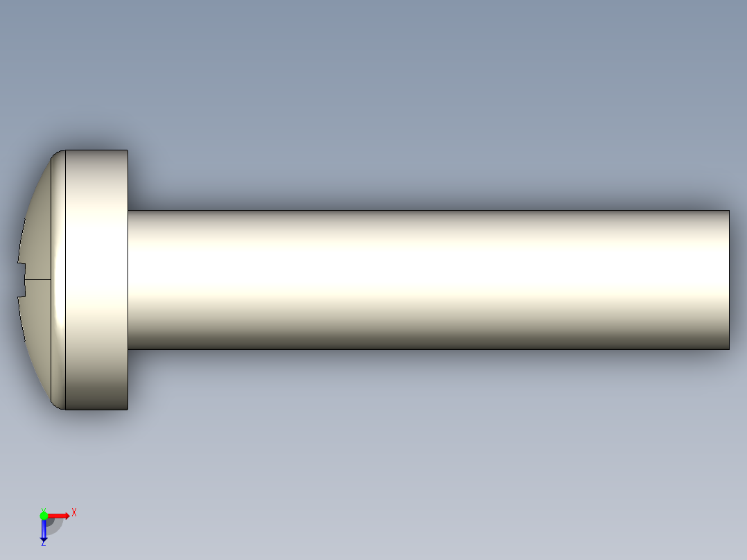 螺丝 M3 十字盘头-M3 x 13 Screw head.STEP俯视图