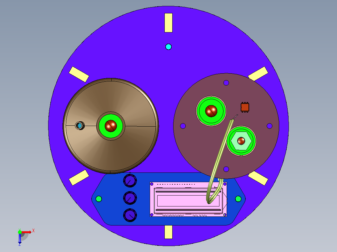 便携一体简易呼吸机俯视图