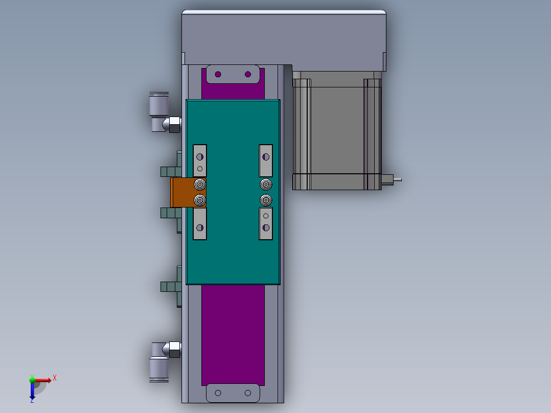 MCH丝杆全封闭MCH6M-BR-57俯视图