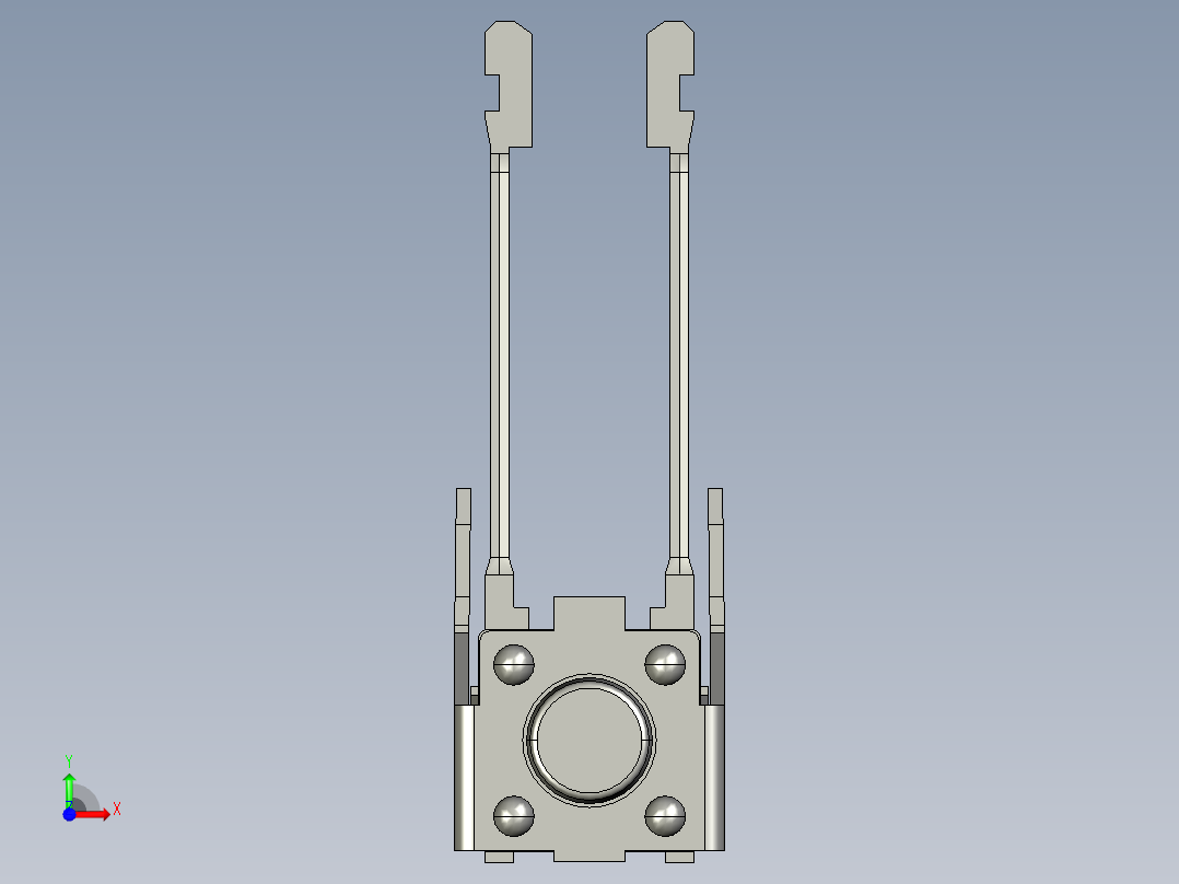 15N型侧面操纵4R轻触开关前视图