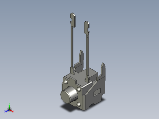 15N型侧面操纵4R轻触开关正等轴测缩略图