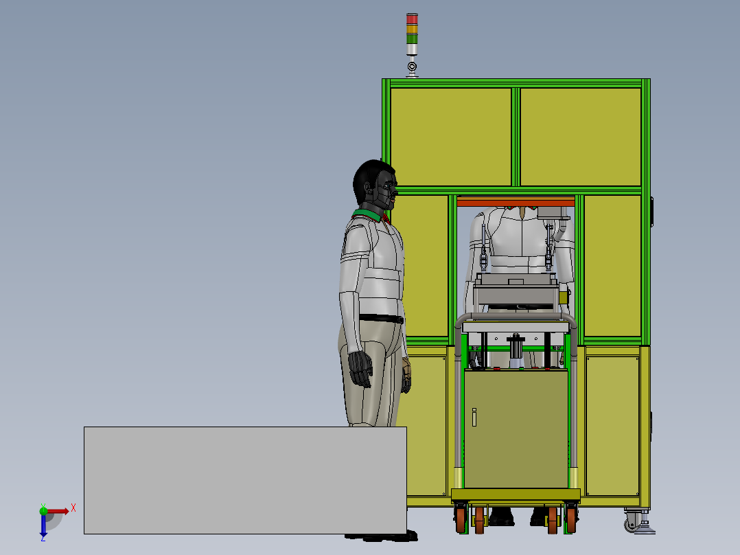 钢板激光切割机俯视图