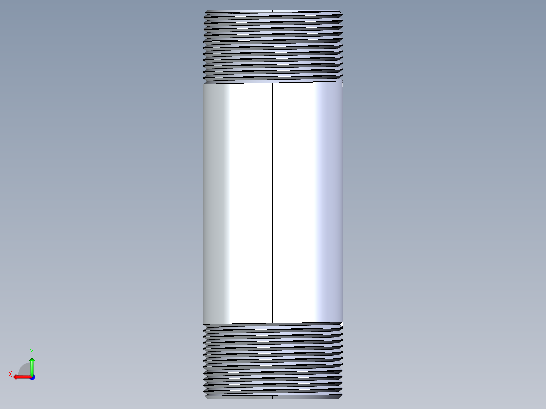 聚氯乙烯配件33-Sch80_Nipple_MPTxMPT_861-298_2.5in x 8in后视图