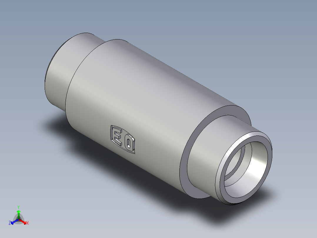 卡套式工业通用硬管接头EO_Weld_bulkhead_fitting_ESV20S71X主视图