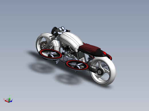 飞行摩托车flying-motorcycle-dronebike-concept-SolidWorks2015