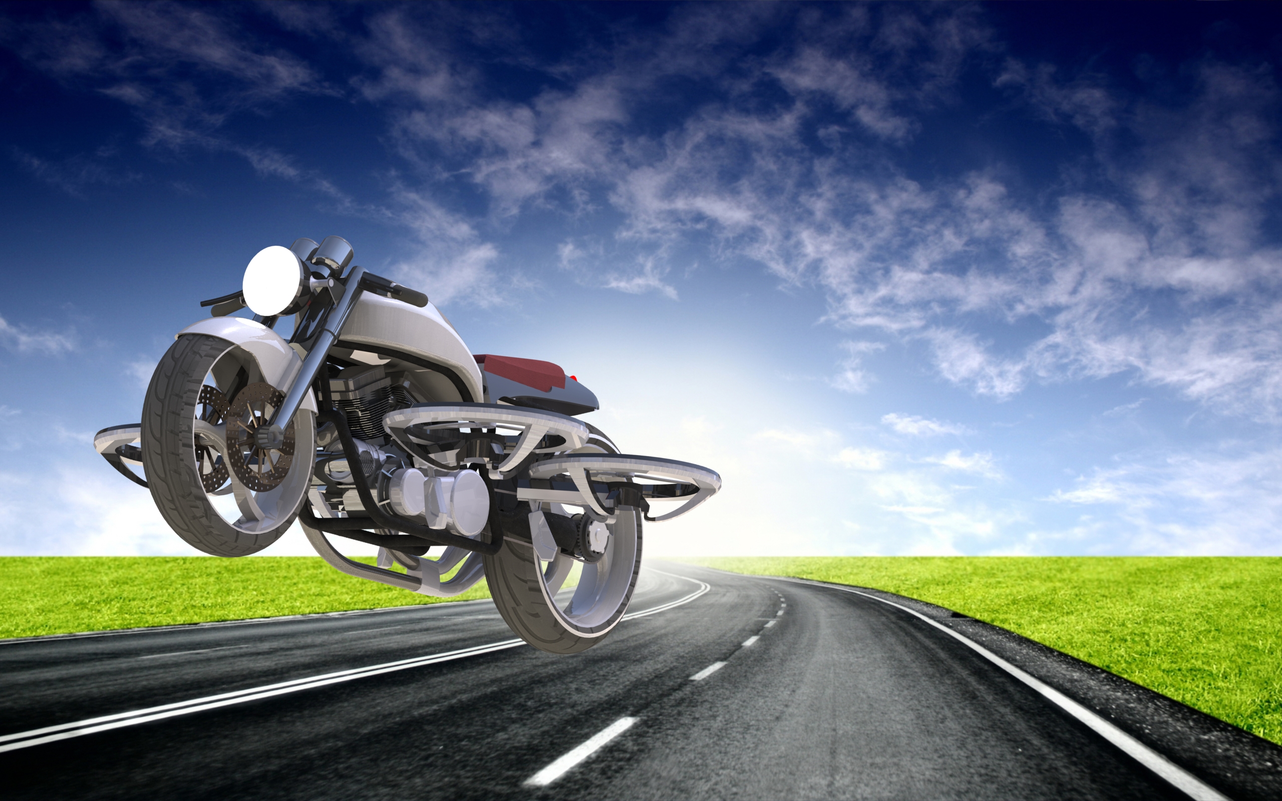 飞行摩托车flying-motorcycle-dronebike-concept-SolidWorks2015