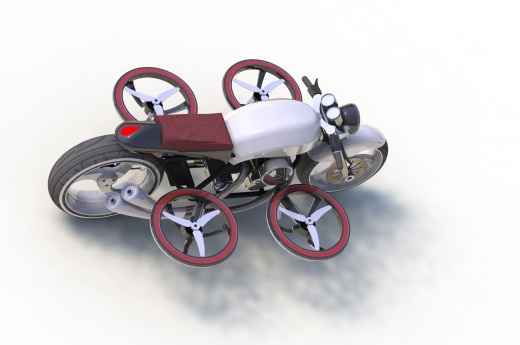 飞行摩托车flying-motorcycle-dronebike-concept-SolidWorks2015缩略图