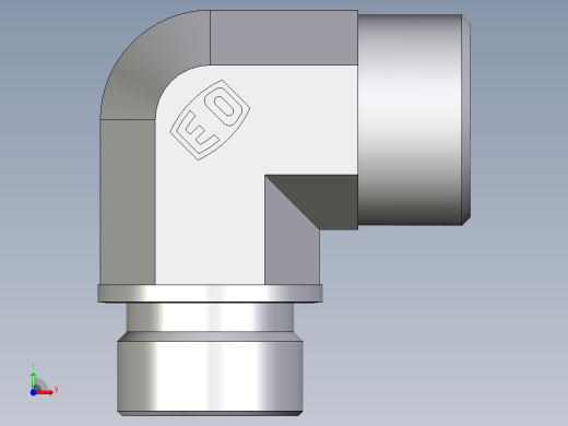 卡套式工业通用硬管接头EO_Male_stud_elbow_WE20SRCFX前视缩略图