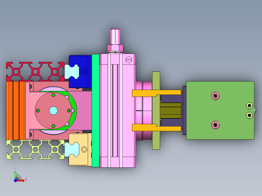 塑料产品搬运的气动抓手前视缩略图