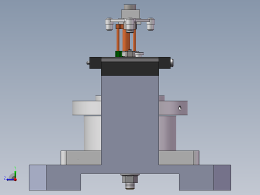 法兰盘钻孔夹具右视缩略图