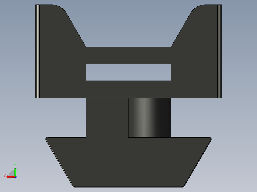 型材-BR 10 SLOT CABLE BRACKET KJN526564后视图