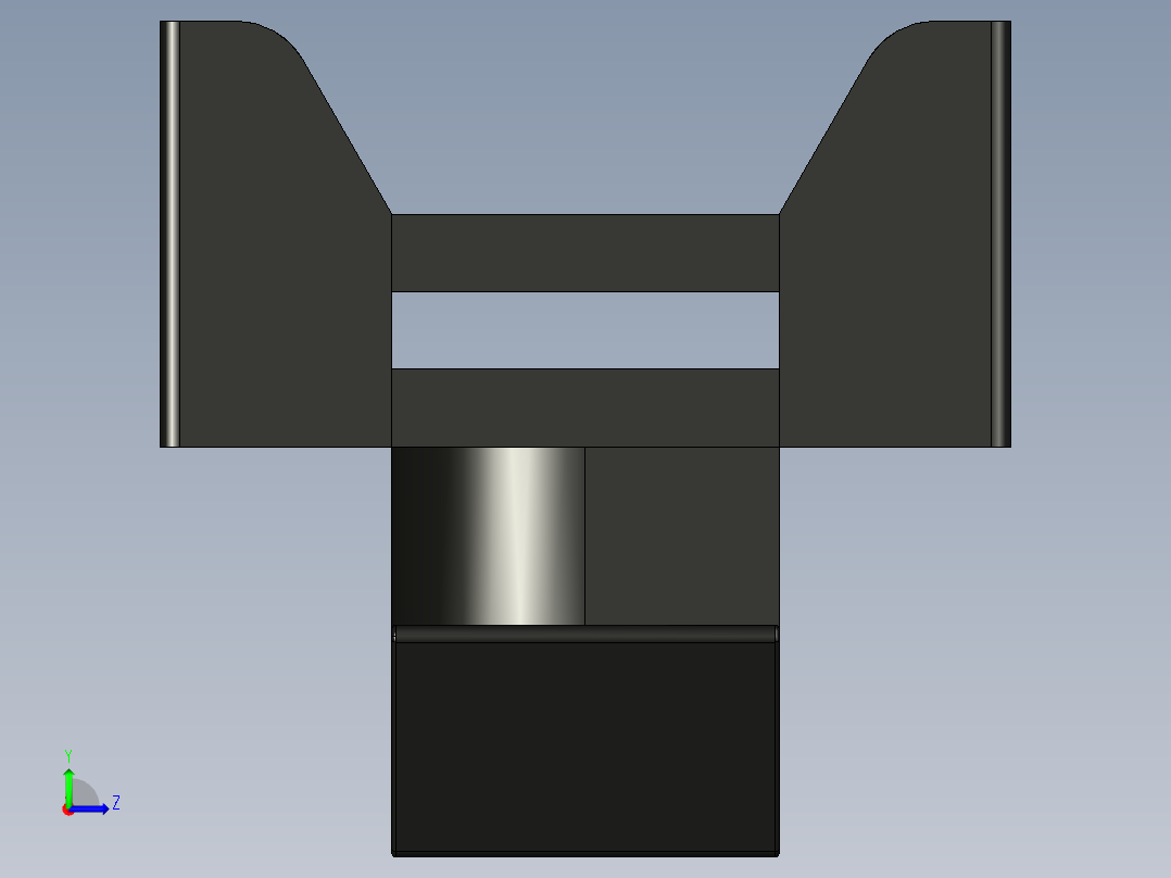 型材-BR 10 SLOT CABLE BRACKET KJN526564左视图