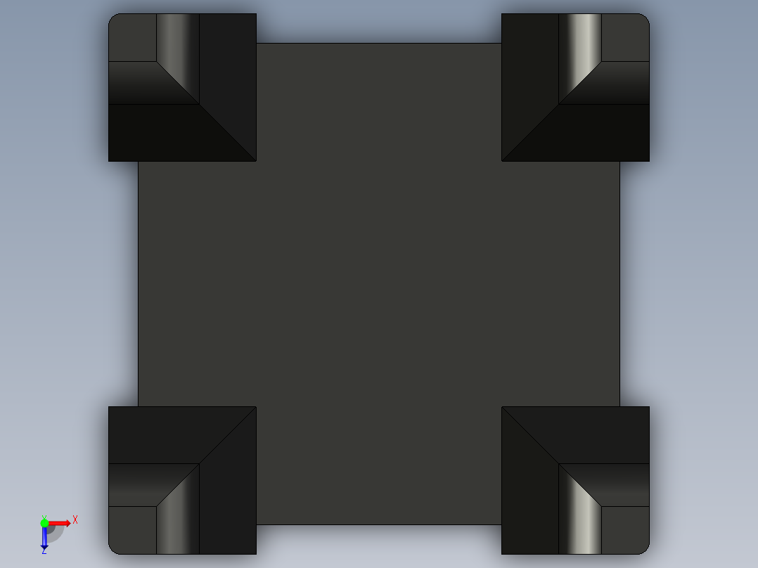 型材-BR 10 SLOT CABLE BRACKET KJN526564俯视图