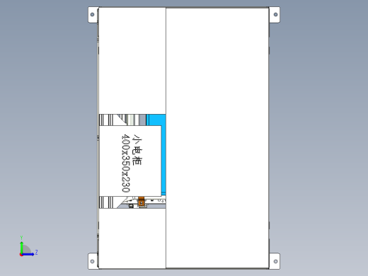 物料周转箱提升机左视缩略图
