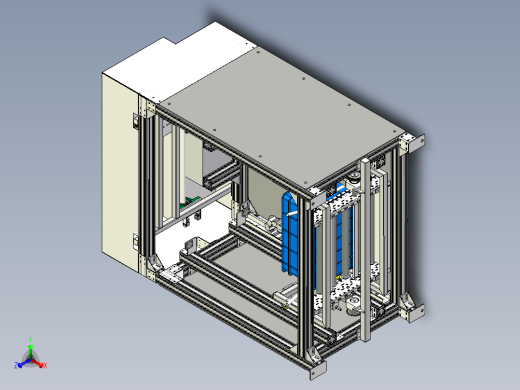 物料周转箱提升机正等轴测缩略图