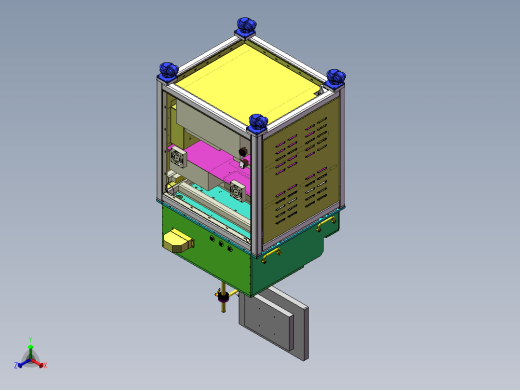 探针台测试设备（sw16可编辑+工程图+BOM）正等轴测缩略图