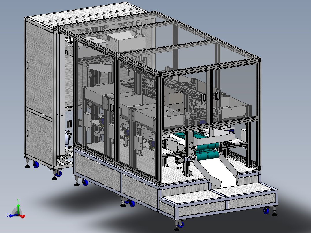 自动混料设备（sw17可编辑+工程图+bom）