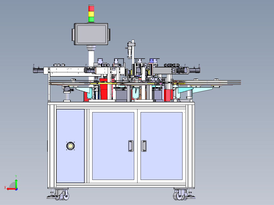 弹性触角自动组装设备（含DFM,BOM）sw17可编辑后视图