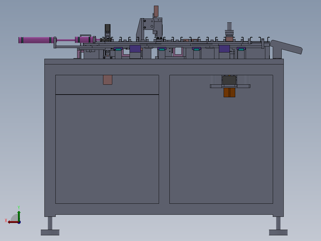 马达轴头组装机sw20可编辑后视图