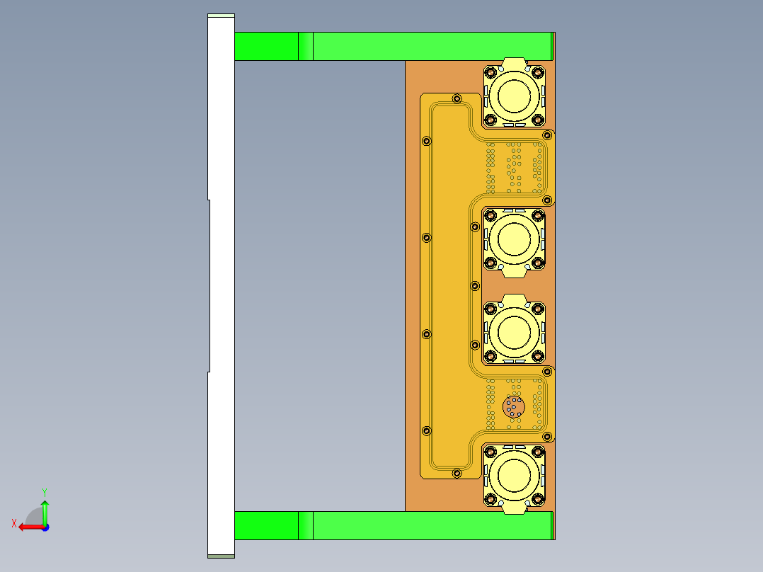 MD1-Camera小件CNC工装夹具三维模型-CNC3改三轴-210702后视图