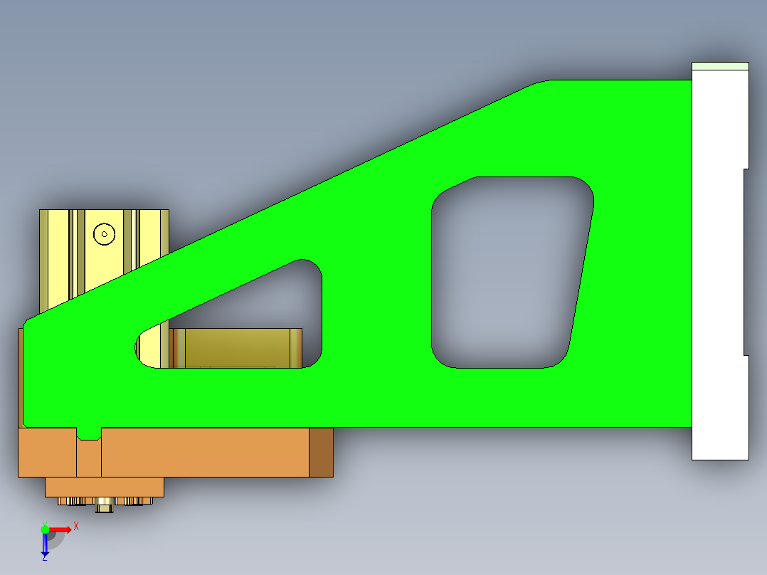 MD1-Camera小件CNC工装夹具三维模型-CNC3改三轴-210702俯视图