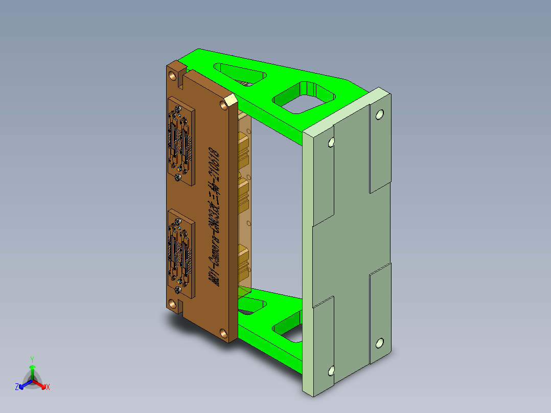 MD1-Camera小件CNC工装夹具三维模型-CNC3改三轴-210702正等轴测图
