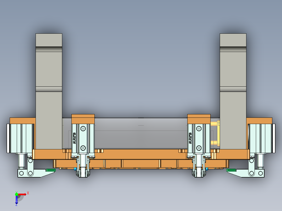B9450-A-笔记本CNC工装夹具三维模型CNC2铣外观面-210225俯视图