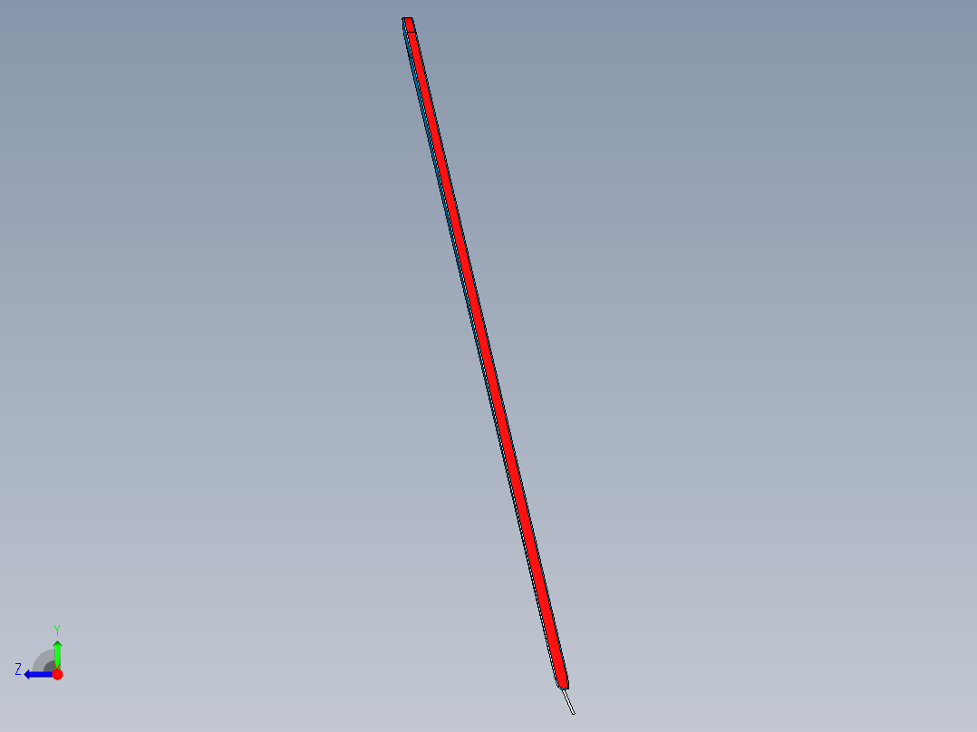 笔记本屏幕外壳铣外形UG编程程序模型右视图