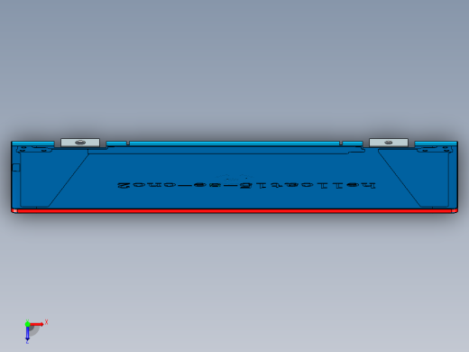 笔记本屏幕外壳铣外形UG编程程序模型俯视缩略图