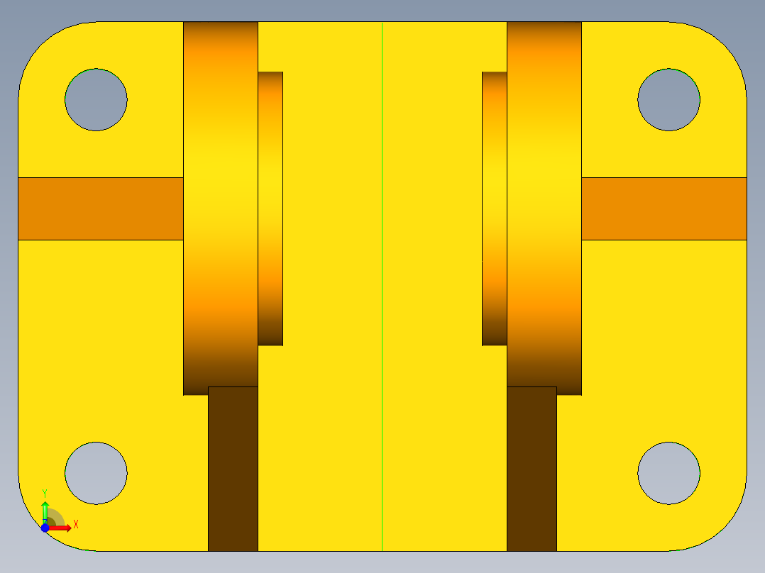 UG定滑轮设计前视图