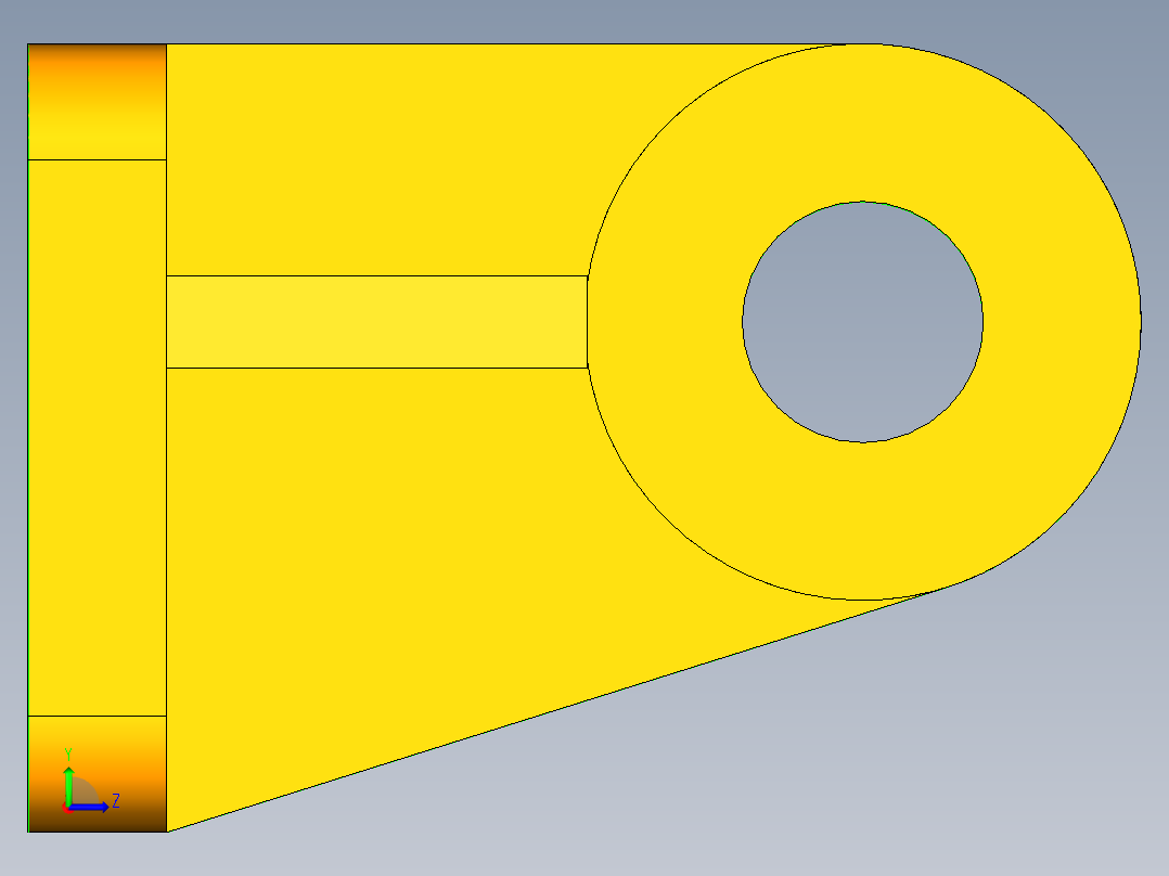 UG定滑轮设计左视图
