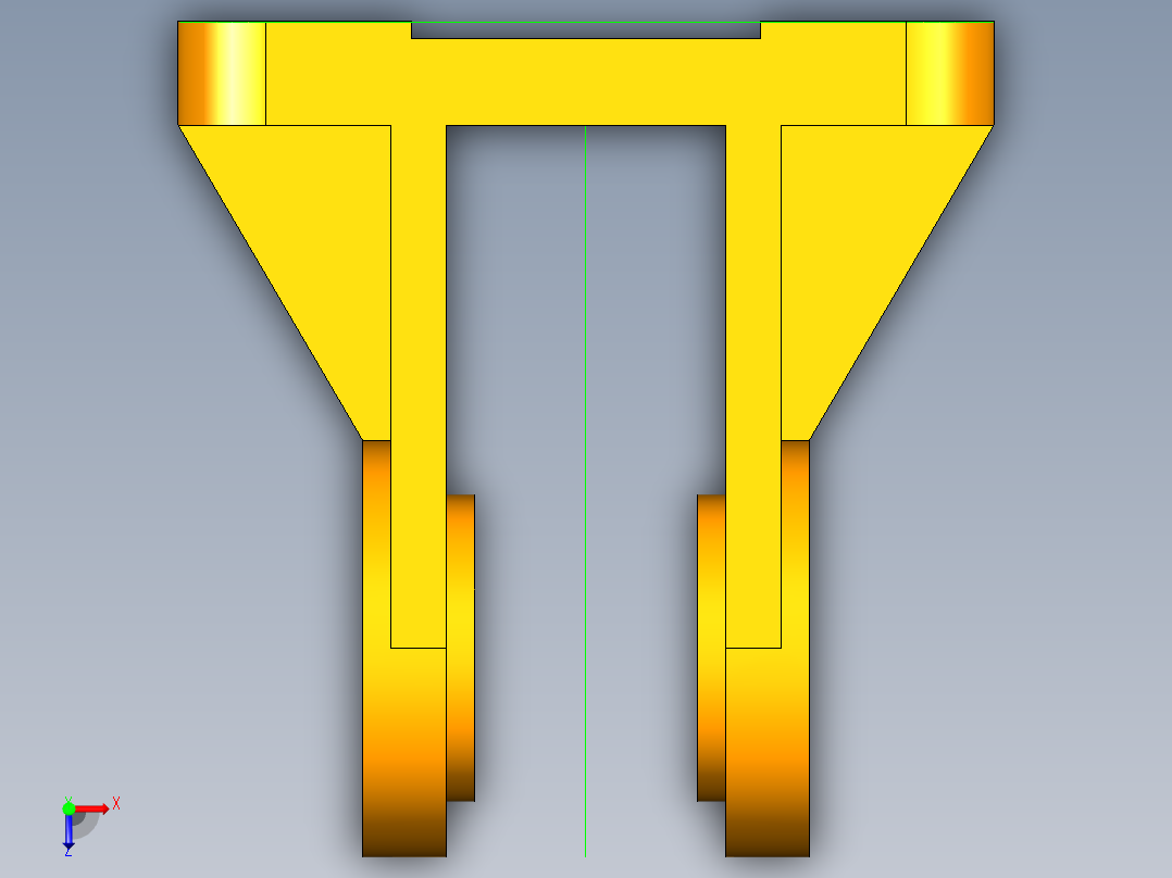 UG定滑轮设计俯视图