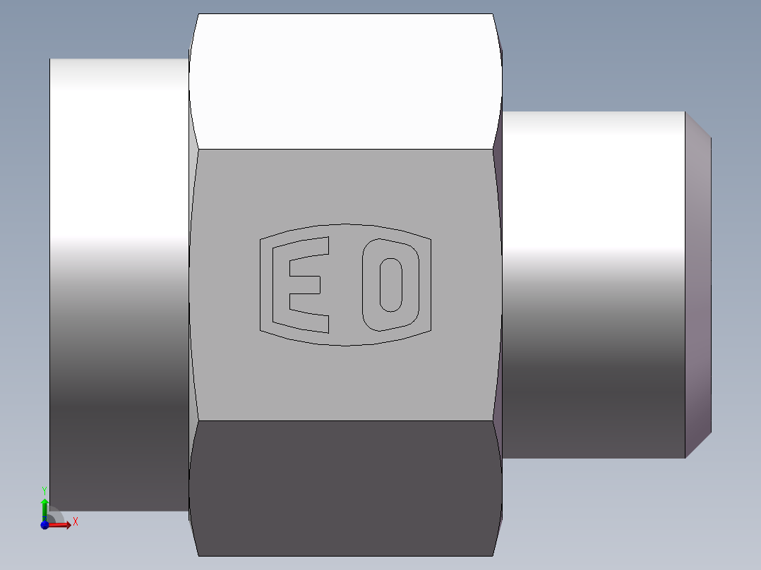 压力表接头-英制螺纹、5DB-20-08GDK前视图