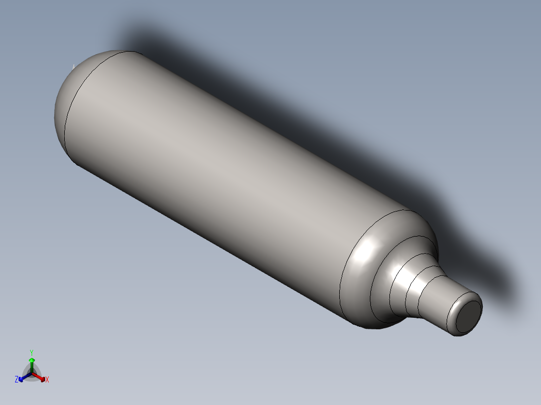 CO2 罐，12 克 CO2 罐..zip正等轴测图