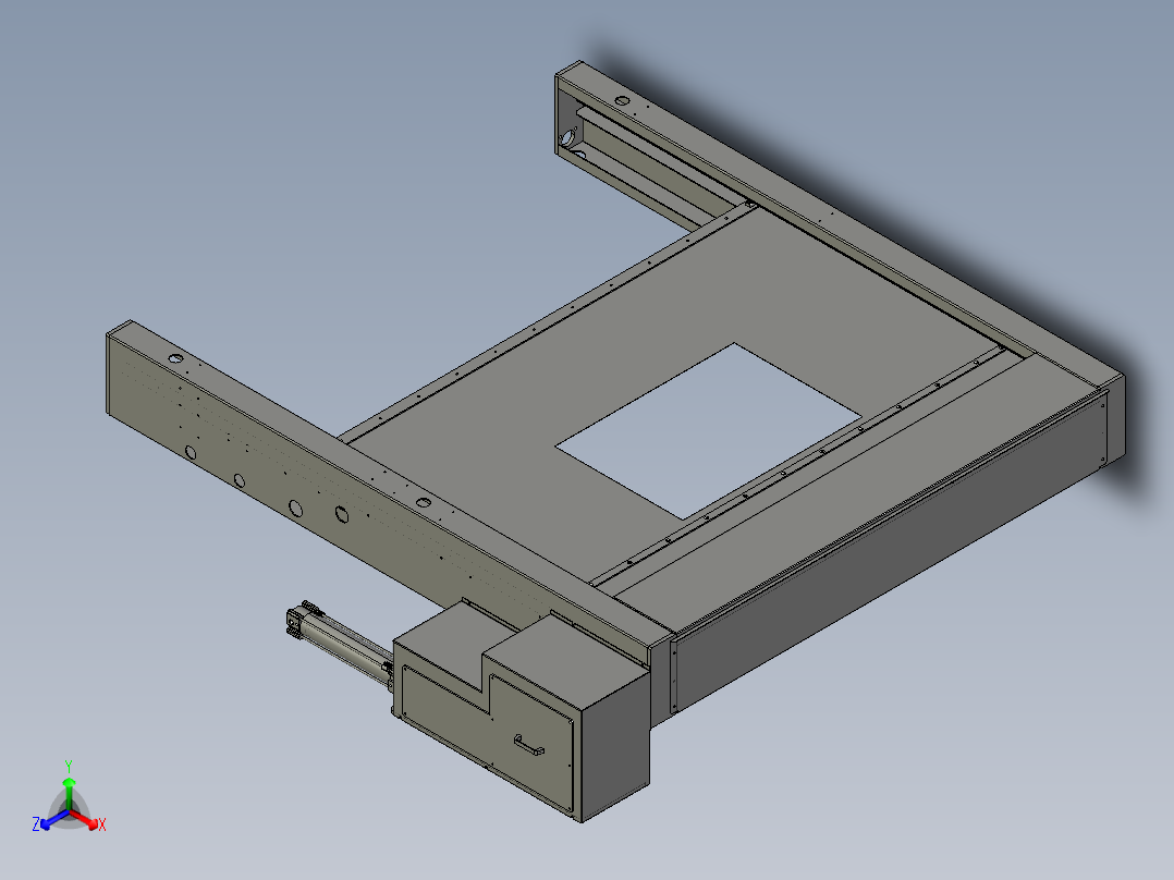 气动卷帘门主视图