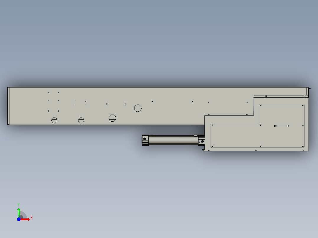 气动卷帘门前视图