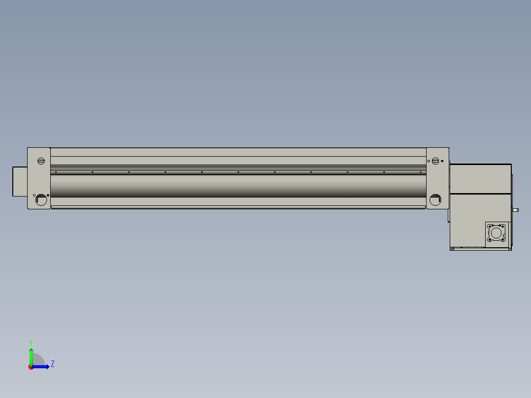 气动卷帘门左视图