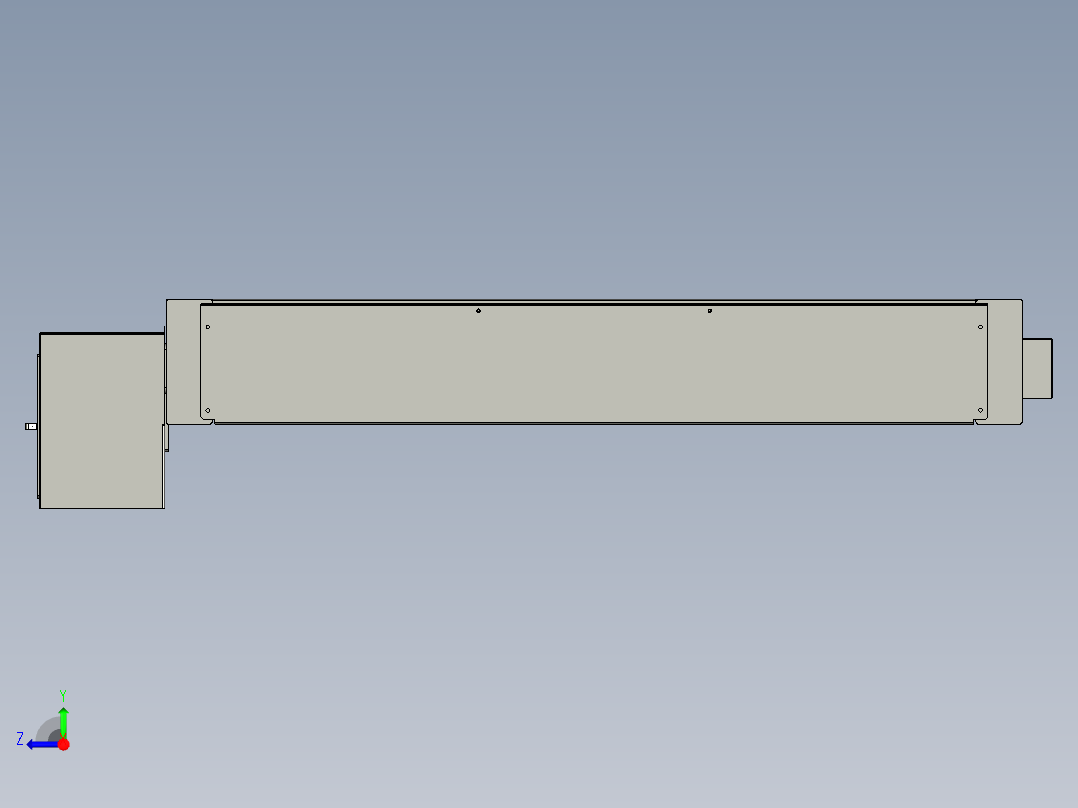 气动卷帘门右视图