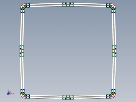 婴儿围床框架前视缩略图