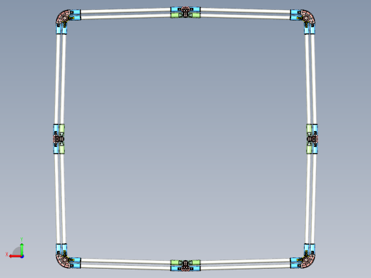 婴儿围床框架后视缩略图