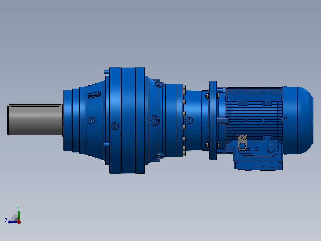 行星齿轮驱动器 R 2EL 031A 14.4Y C110M2 F10y I38x300 B5 HB右视图