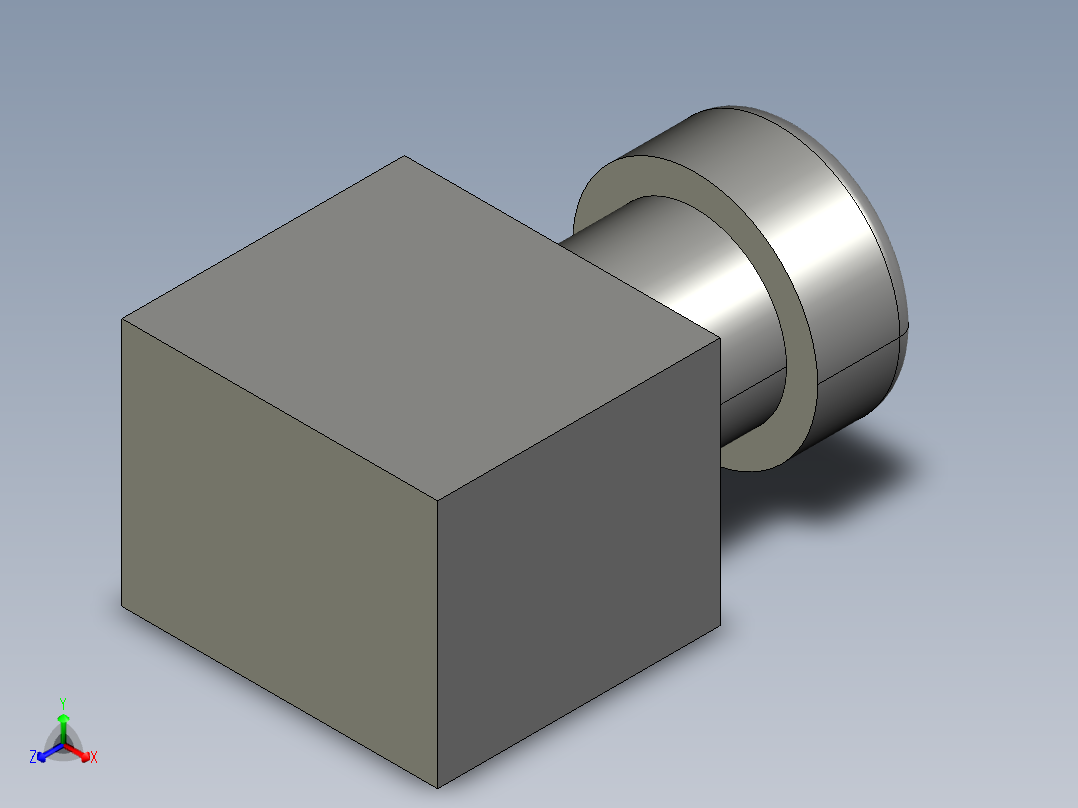 电气按钮开关LAY50-22C-G23正等轴测图